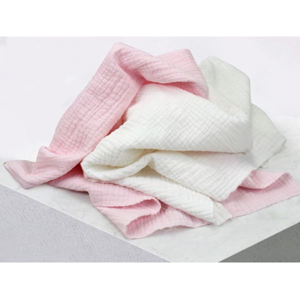 Natural Green Crepe Gauze Fabric 180GSM 145X120 Three Layers