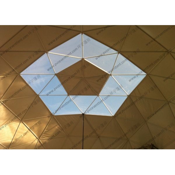 Customized PVC Cover Geodesic Dome Tent Convenient For Outside Event / Trade