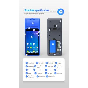 4G 5MP Camera Android POS Terminal with NFC Support 58 mm Printer Android OS
