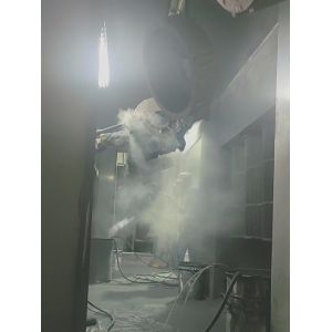 Energy Efficiency Automated Powder Coating Line Automotive Parts Metal Powder