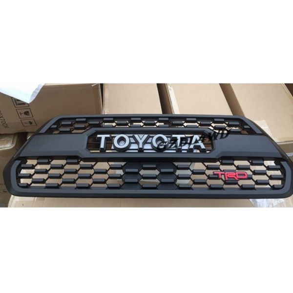 ABS Front Mesh Grill For Toyota Tacoma Grill 2016 + 2017 With Letter And TRD Logo