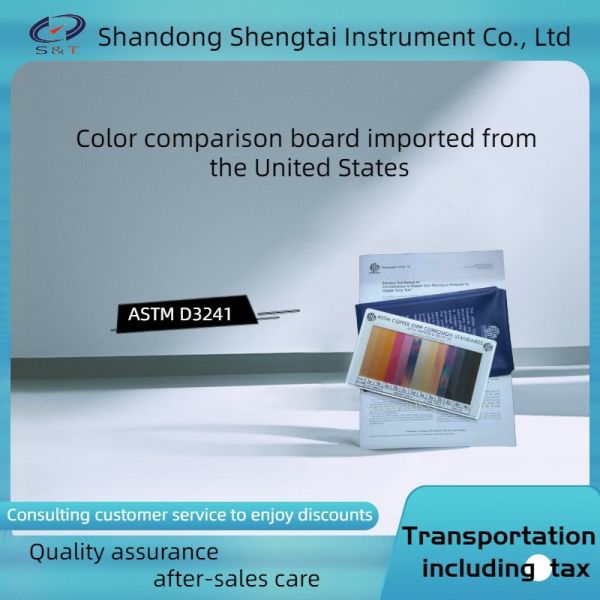 Copper strip corrosion test color comparison plate ASTM METHO D130/IP154