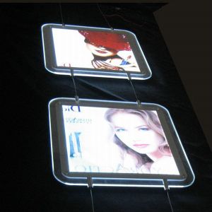 Led Crystal light box 8mm acrylic colorful lighting single side