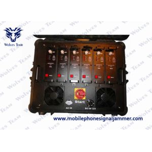 China High Power Portable Multi Band VHF UHF Jammer for Military and VIP Vehicle Convoy Protection on sale