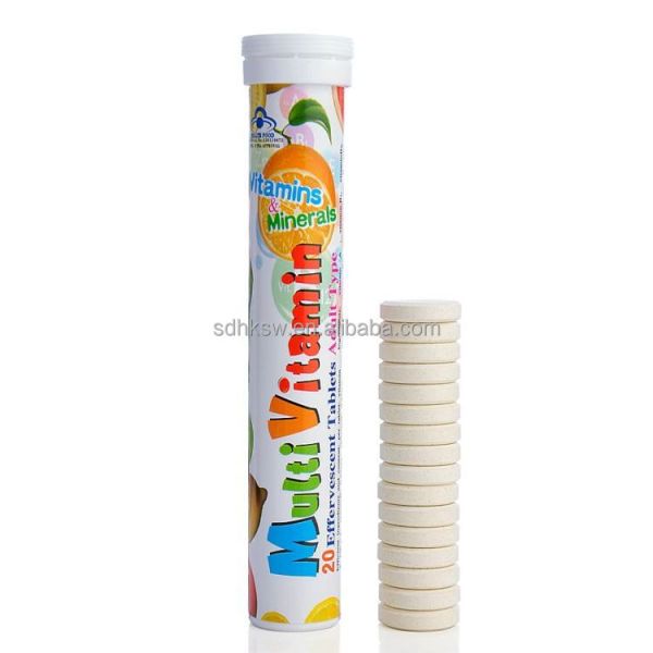 Dietary Nutritional Supplement Multivitamin Effervescent Tablet with Private Label