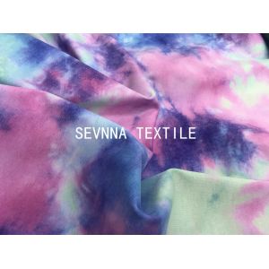 Tie Dyed Free Cuttable Stretchy 230GSM Yoga Wear Fabric