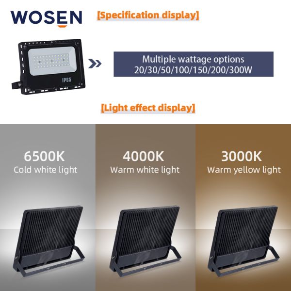 Outdoor Anti Glare LED Flood Light 150w 200w LED Modular Floodlight