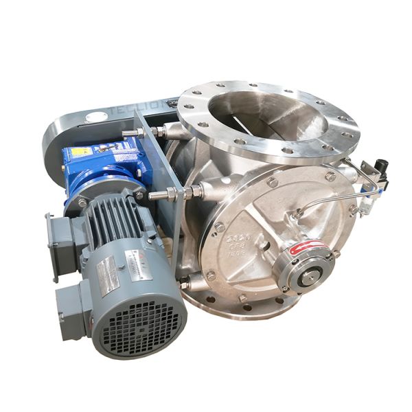 Chain Drive High Temperature Rotary Valve Airlock Feeder In Cement Plant