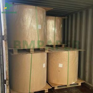 China 30gsm 60gsm MG Calendared White Kraft Paper For Sugar Packet PE Coating One Side on sale