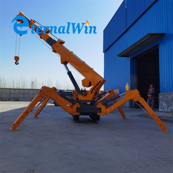 EW Yellow Red Blue Black Telescopic Boom Spider Crane With Steel