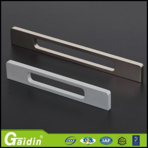 Quality bedroom wardrobe anodized foggy siver aluminum furniture handle for sale