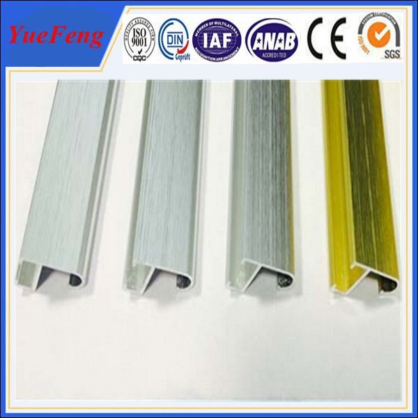 hairline brush finish aluminium picture photo frame, aluminum extrusion frame