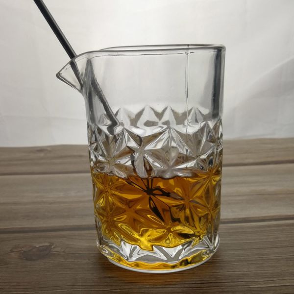 Buy 450ml Engraved Scotch Mixing Glasses With Embossed Pattern at wholesale prices