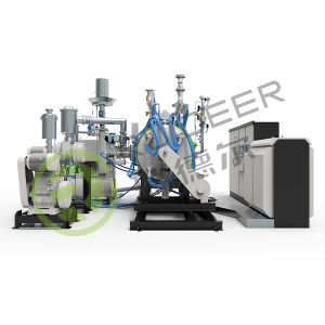 Rapid cooling sintering furnace with blower and heat exchanger from 1400℃ to 100