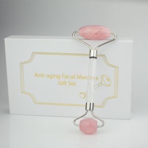 Transparent Acrylic Handle Jade Stone Rollers