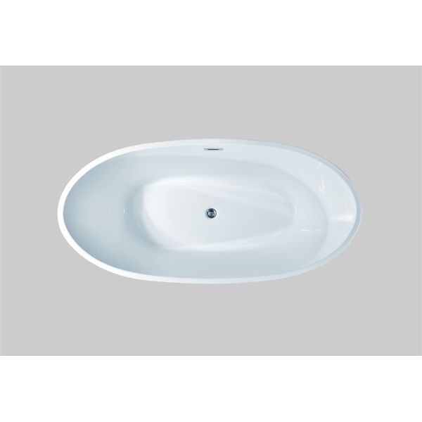 SGS Certificated 1400mm Acrylic Free Standing Bathtubs Spa Style