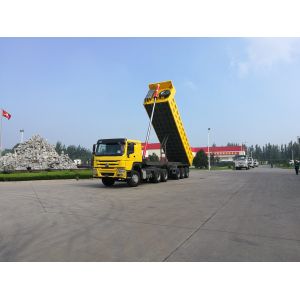 3 Axles Heavy Mechanical Suspension Trailer Rear Dumping Truck Trailers with 9t