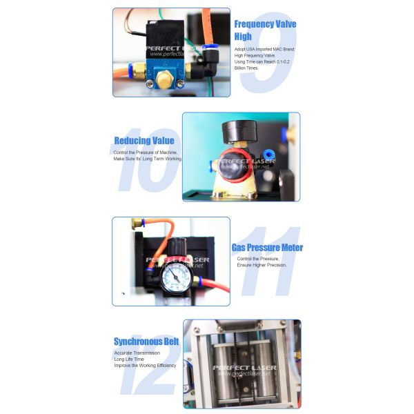 Electric Auto Dot Pin Marking Machine 50HZ For Metal Material HRC 92 Hardness