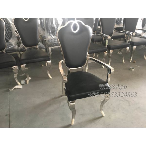 Stainless Steel Armchairs With Leather For Wedding, Event and Party (YS-2-1)