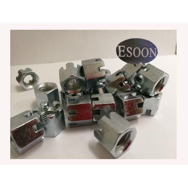 Buy DIN935 Hex slotted and castle nuts M6~M100,Grade 8 Class,Zinc Surface,(Free Samples) at wholesale prices