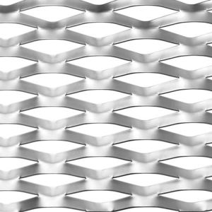 SS Copper Aluminium Expanded Metal Mesh Heavy Type Hexagonal Opening