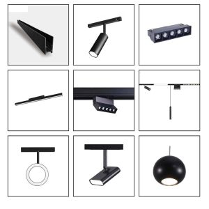 48V Trimless Magnetic Lighting Track for Kitchen Hotel Bedroom