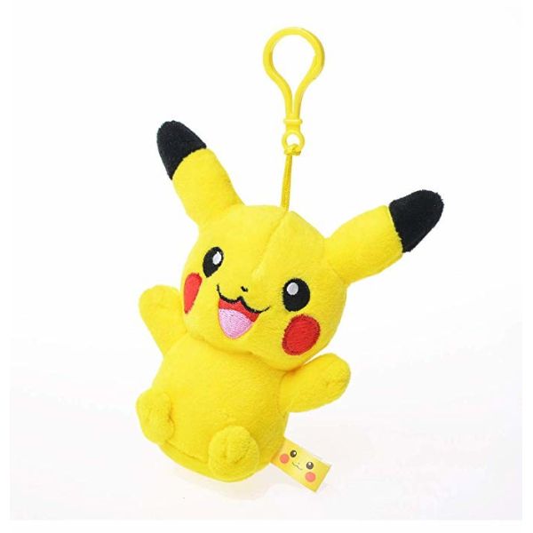 5" stuffed cartoon Picachu POKEMON Washable key chain , Ornaments Key ring , Car decrations,Party favors