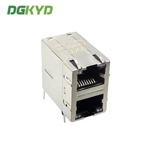 PCB Mount Modular 8P8C 2x1 Female RJ45 Ethernet Connector