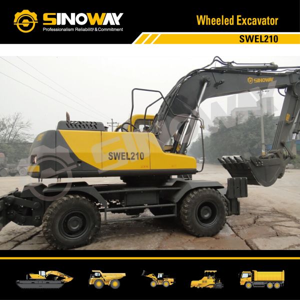 Soil Moving Machinery 21 ton Mobile Excavator Wheeled Excavator for Engineering Construction