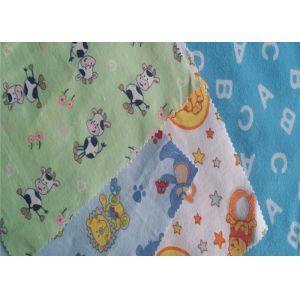 Twill Lightweight Flannel Fabric Baby Bedding Fabric Printed Cotton Flannel