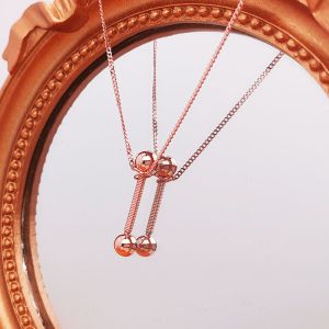 18K Pure Gold Necklace Fine Jewelry 18k Real Gold Party Wedding Necklaces For