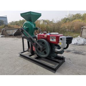 Diesel Engine Grain Processing Machine Wet Multifunction Maize Grinding Machine