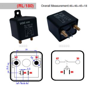 100A 12V EXTRA HEAVY DUTY MAKE AND BREAK [100A_Relay_12V]