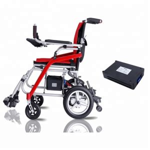 Ultralight Folding Handicapped Electric Wheelchair Rehabilitation for Health