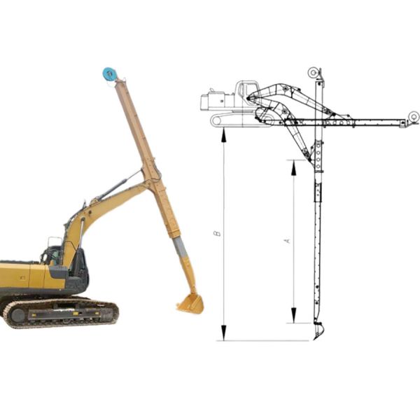 Sales No 1 10M Excavator Long Reach Boom And Telescopic Arm