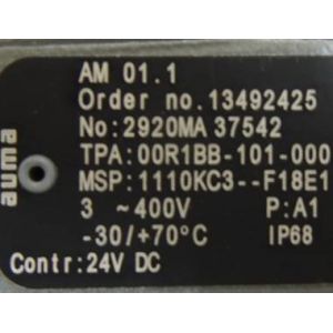 AUMA Actuator Controls AM 01.1 AM 02.1 AUMA Actuator Parts For Controlling Multi