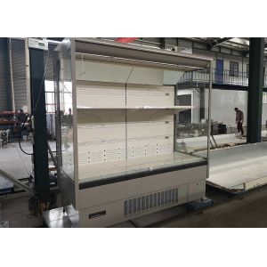 Open Air Commercial Beverage Fridge Vertical Air Curtain Merchandisers