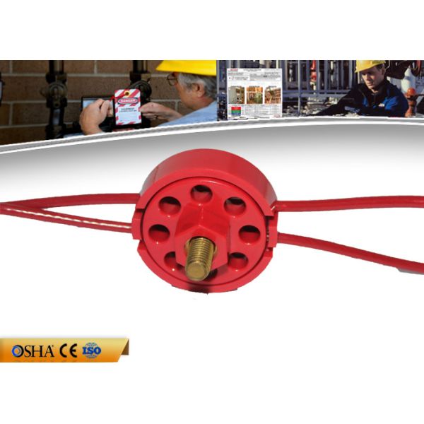 Buy ZC-L31 Wheel Resistance Cable Lockout , CE 119g  PVC Coated Lockout Tagout at wholesale prices