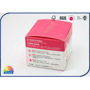 Pink Customized Folding Carton Box 4c Printed Coated Paper Packaging
