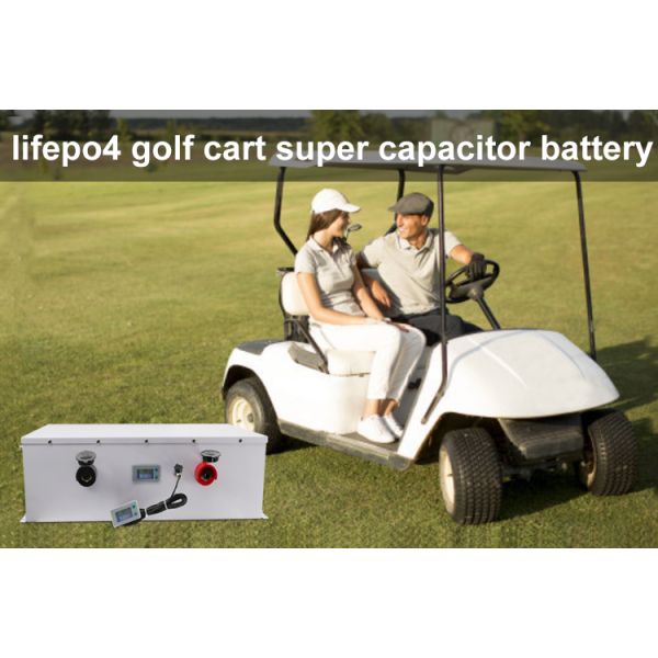 100AH Lithium Golf Cart Battery Bank With BMS Rechargeable Portable
