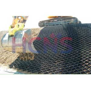 Retaining Wall Plastic Textured HDPE Geocell Lightweight Flexible Three
