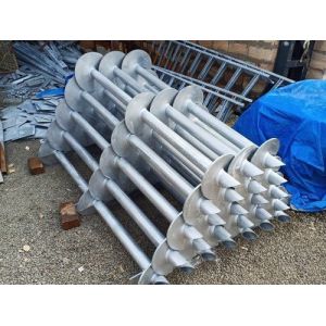 Steel Helical Ground Anchors Prefabricated Helical Screw Pile Foundations