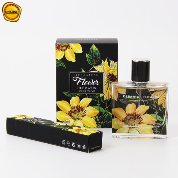 Buy White Card Paper Perfume Packaging Box CMYK Printing Pantone Colour at wholesale prices