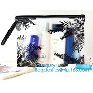 slider LDPE A5 plastic document bag, Zipper slider clear custom undergarment