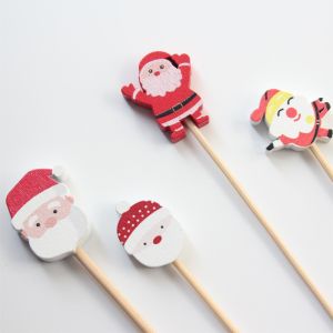 Cocktail skewers with looped knot biodegradable bamboo cocktail picks disposable