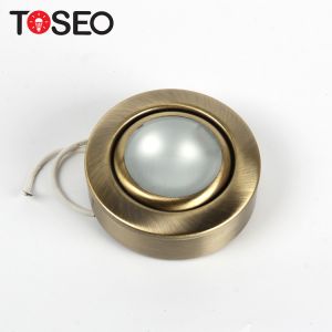12V Round Recessed LED Downlights / G4 Golden Mini Cabinet Lights