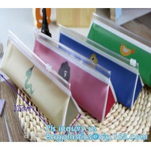 Cosmetic Packaging Customized Clear PVC Travel Slider Bag/Manufacture pvc