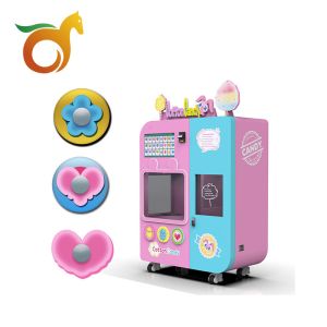 CE ROHS Fairy Floss Vending Machine 220V SDK Fully Automatic