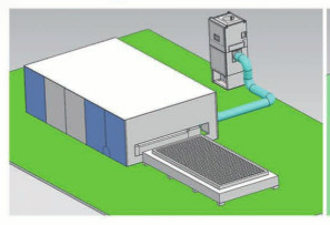 Welding Robot Workstation Cabinet Dust Removal Equipment 5.5kw