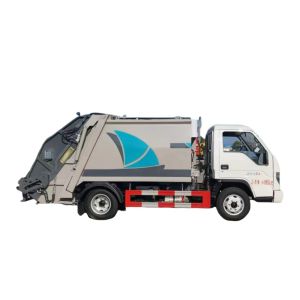 EURO 5 Manual Transmission Rubbish Compactor Garbage Truck Garbage Lifting for